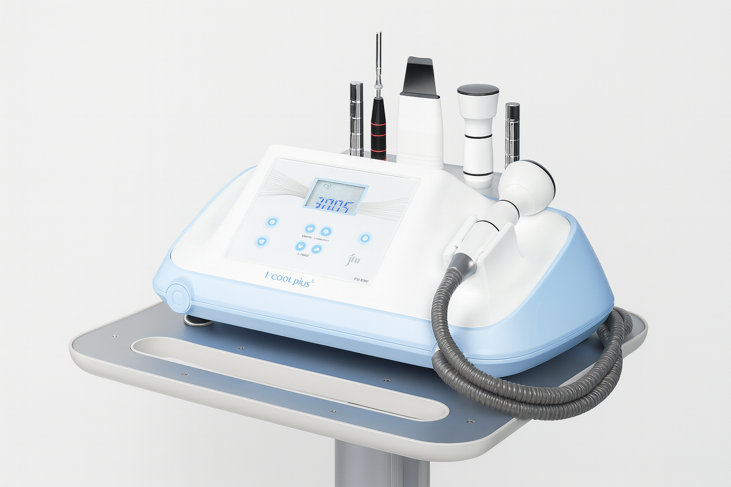 YOUNG&BEAUTY I-Cool Plus device with sleek design and cooling features for skincare treatments.