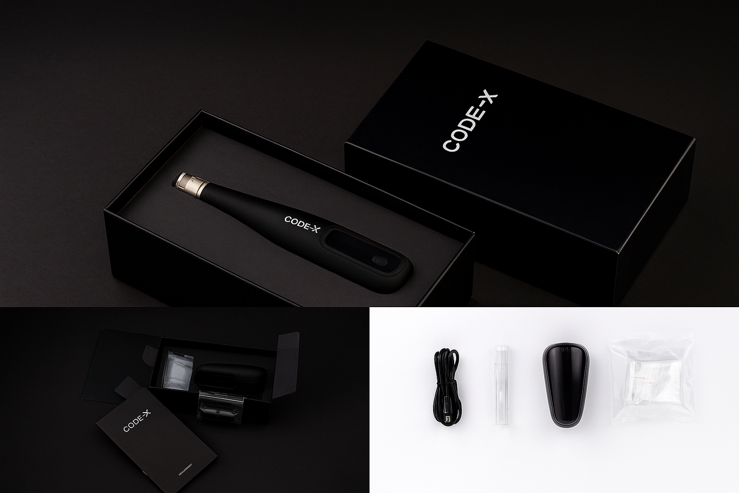 CODE X WD-12 product image featuring a sleek, modern design with a black and silver color scheme.